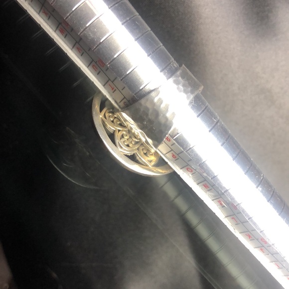 LOIS HILL Sterling Silver Hammered Cigar Band Flower Statement Ring Sz 9 - Picture 13 of 16